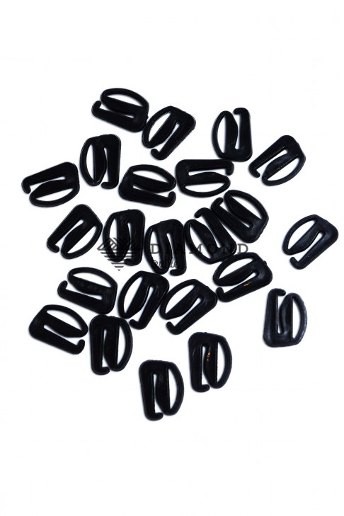Крючек пластик 12 мм черный